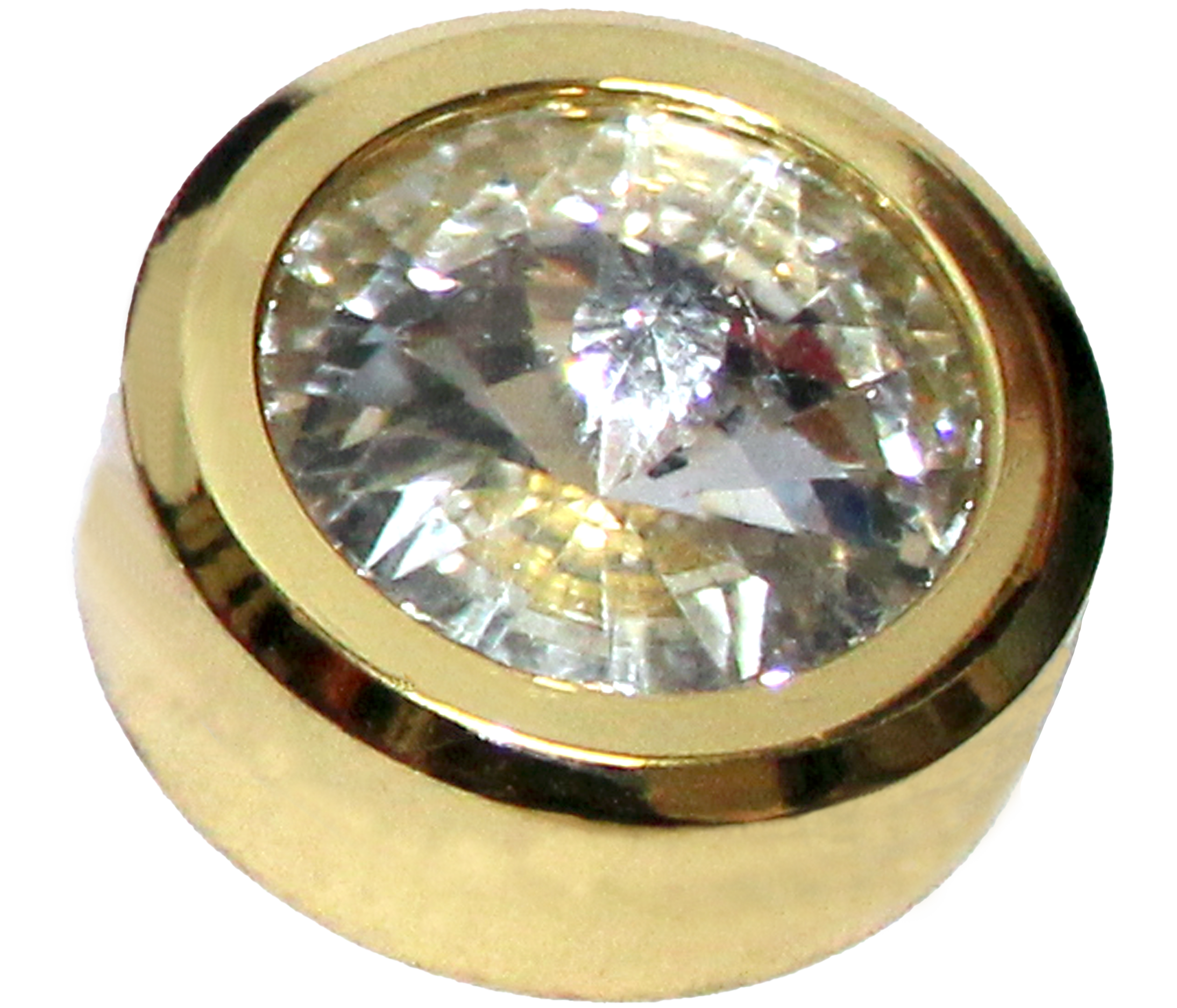 RiseOm Round Diamond Mirror Cap/Nails Decorative/Mirror Nail Decorative Cover Made Of Brass