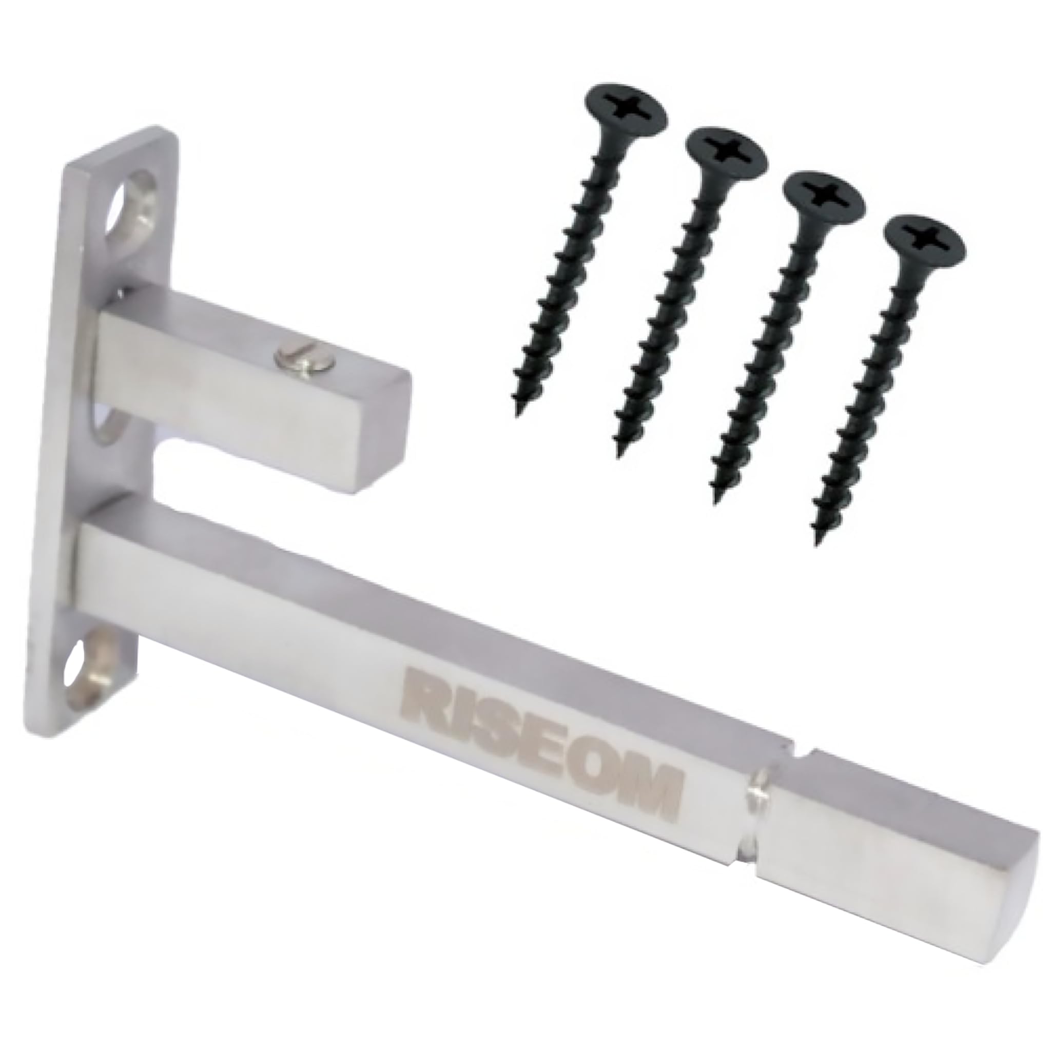 RiseOm Steel Heavy Fix Size F Bracket/Glass Shelf Support / 9.5 mm Rod Thickness