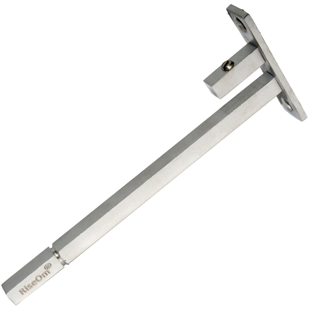 RiseOm F Type Steel Shelf Bracket (Adjustable) / Supports 6,8,10,12 mm of Glass Thickness