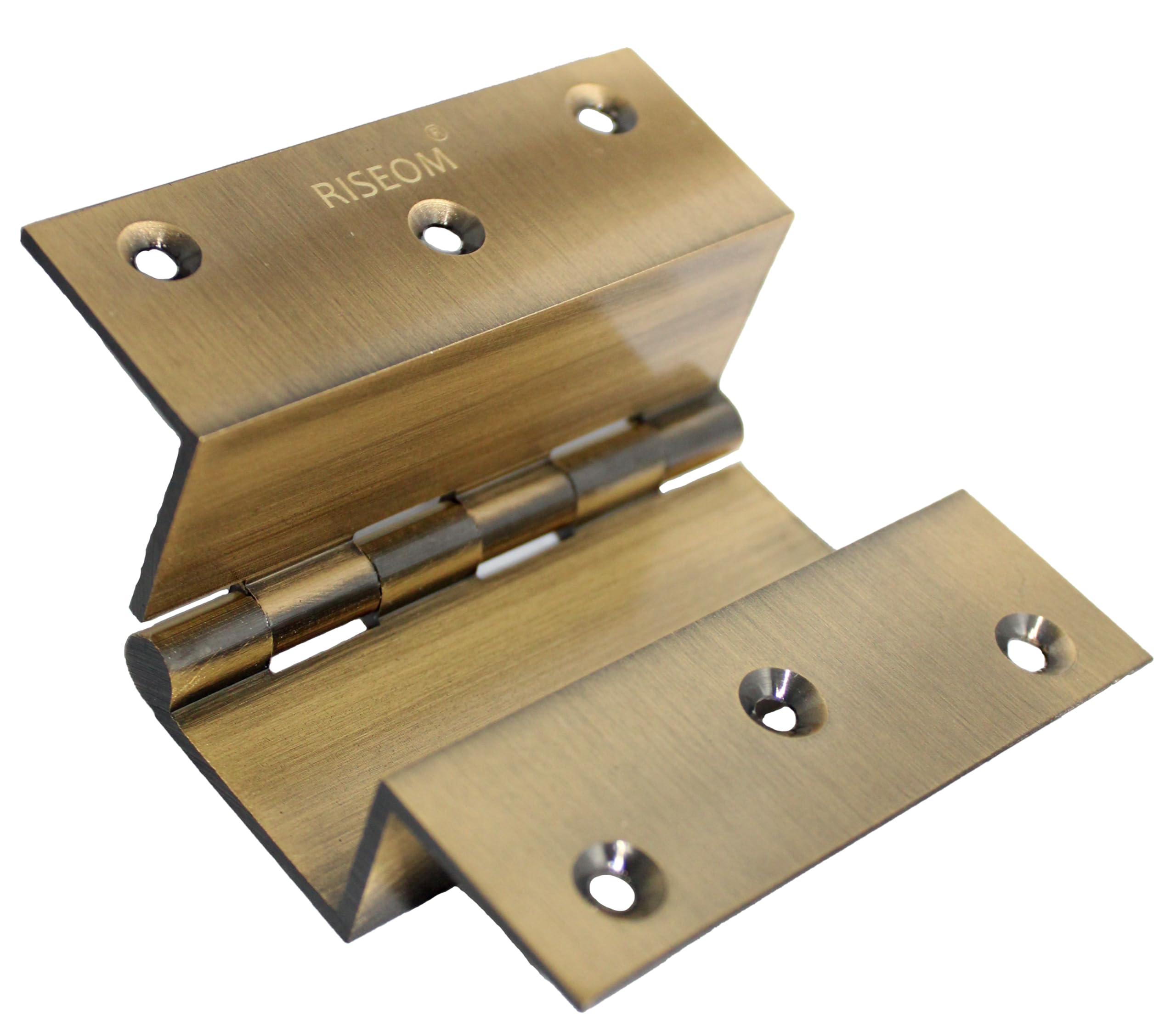 RiseOm W Hinges with Smooth Movement Made of Brass-Door Furniture-RiseOm Hardware-RISEOM