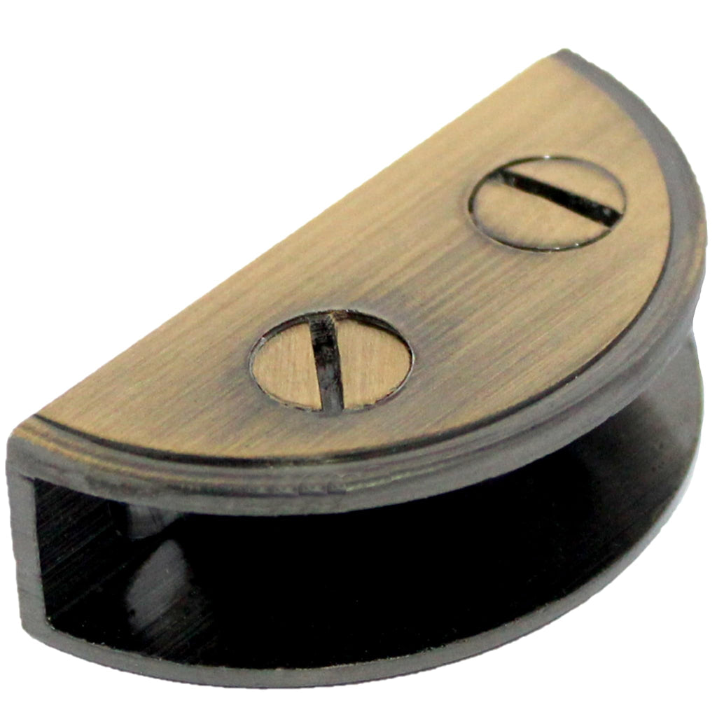 RiseOm Brass D Bracket/D Clamp Bracket for Glass