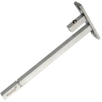 RiseOm F Type Steel Shelf Bracket (Adjustable) / Supports 6,8,10,12 mm of Glass Thickness