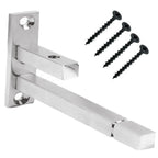 RiseOm F Type Steel Shelf Bracket (Adjustable) / Supports 6,8,10,12 mm of Glass Thickness