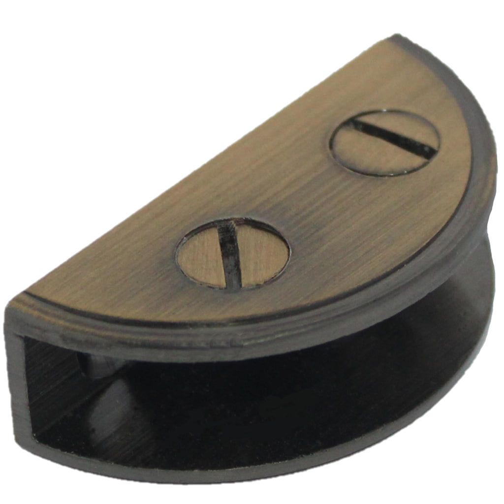 RiseOm Brass D Bracket/D Clamp Bracket for Glass