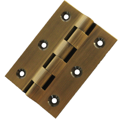 RiseOm Railway Hinges of Brass (3x7/8x1/8) inches/ (75x23x3)mm - RiseOm Hardware