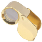 RiseOm Brass Jewelers Eye Loupe,Magnifier,Fold able Jewelry Magnifier for Gems,Jewelry,Coins,Stamps, etc