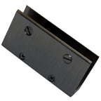 RiseOm Rectangular-Shape Glass Clip Clamp Bracket/U Bracket of Brass