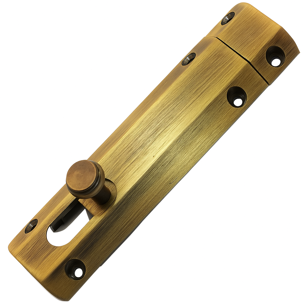 RiseOm Brass Baby Latch Lock, Sliding Latch Lock Heavy Duty Zen Design