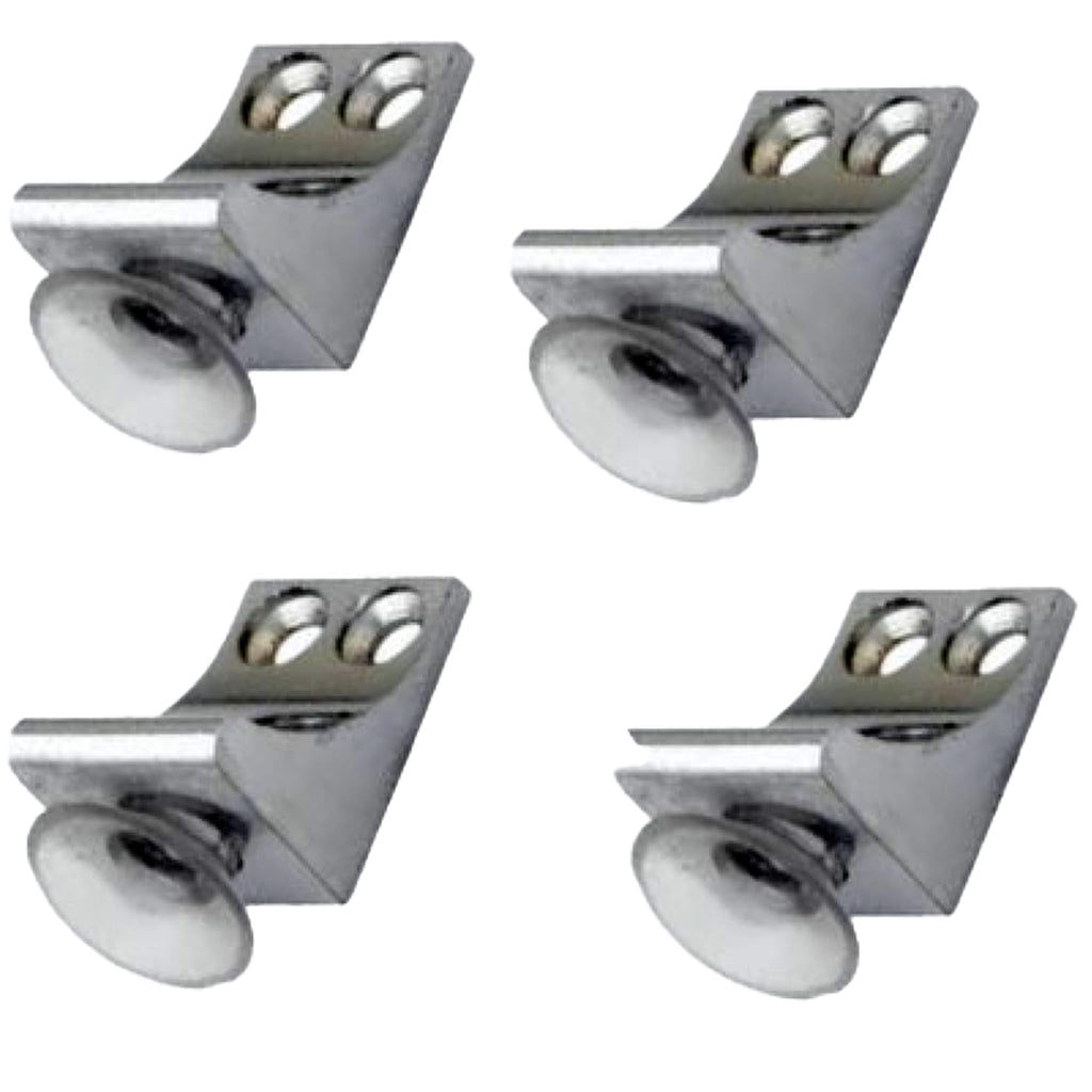 RiseOm Brass Shelf Support L-Shaped Clips for Kitchen & Bookcase Shelf Cabinet Closet L Shelf Button