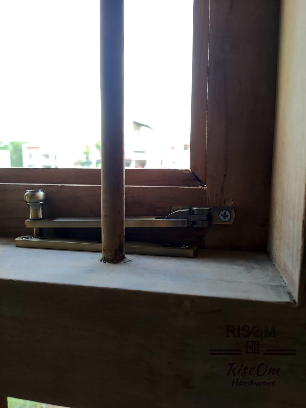 RiseOm Adjustable Window Stay/Window Casement Stay Latch Made of Brass