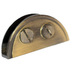 RiseOm Brass D Bracket/D Clamp Bracket for Glass