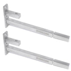 RiseOm Steel Heavy Fix Size F Bracket/Glass Shelf Support / 9.5 mm Rod Thickness