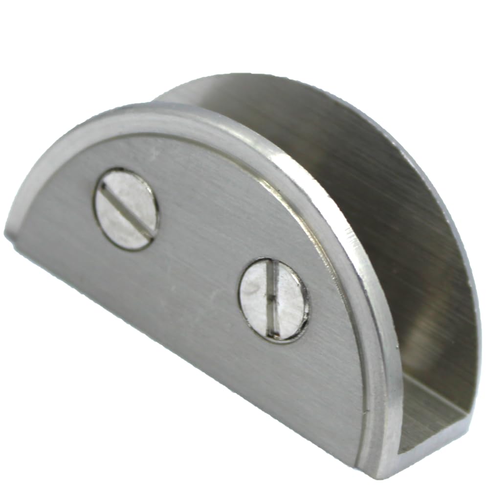 RiseOm Brass D Bracket/D Clamp Bracket for Glass