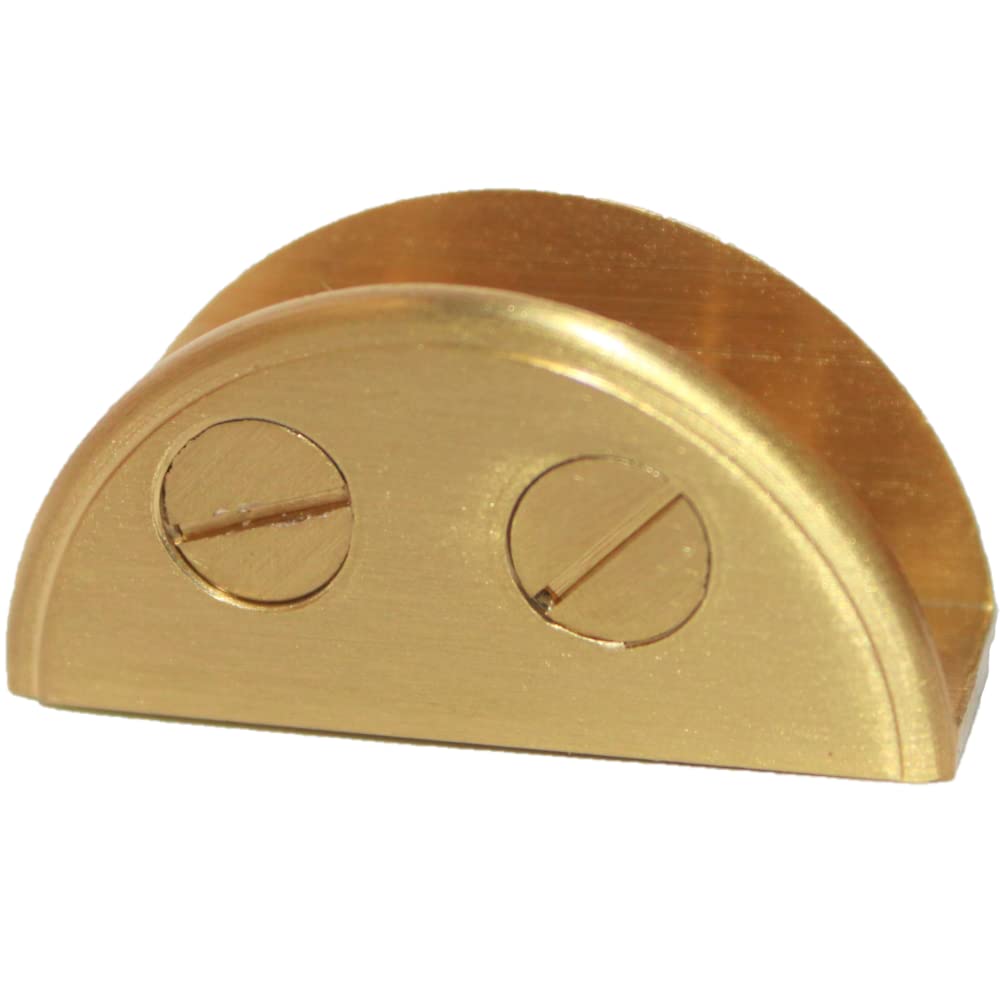 RiseOm Brass D Bracket/D Clamp Bracket for Glass