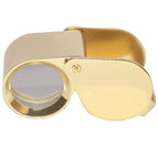 RiseOm Brass Jewelers Eye Loupe,Magnifier,Fold able Jewelry Magnifier for Gems,Jewelry,Coins,Stamps, etc