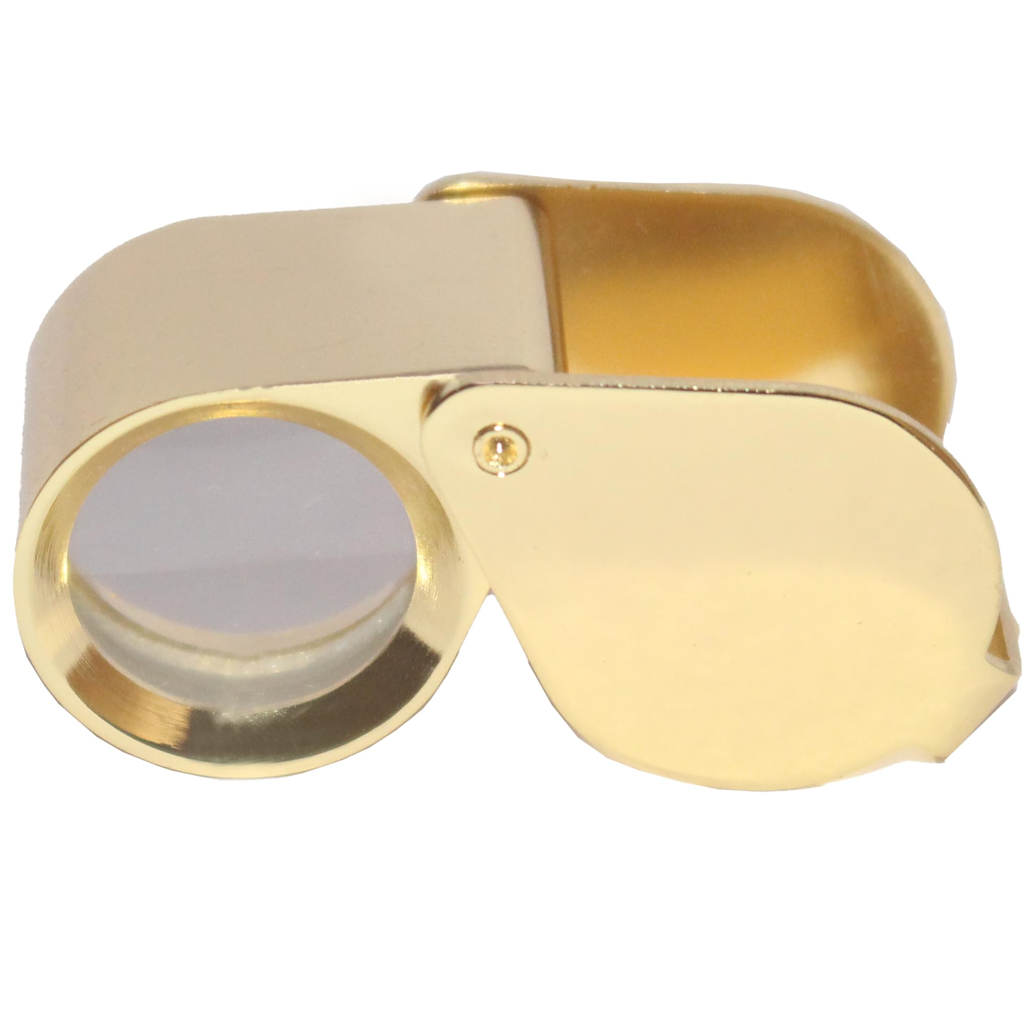 RiseOm Brass Jewelers Eye Loupe,Magnifier,Fold able Jewelry Magnifier for Gems,Jewelry,Coins,Stamps, etc