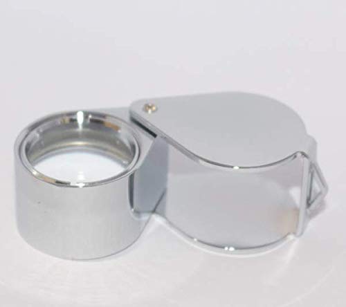 RiseOm Brass Jewelers Eye Loupe,Magnifier,Fold able Jewelry Magnifier for Gems,Jewelry,Coins,Stamps, etc