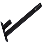 RiseOm Glass Shelf Support Brackets / F Bracket Made of Steel Black Finish (6 inch (L) X 12mm Glass)