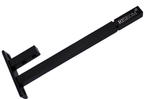 RiseOm Glass Shelf Support Brackets / F Bracket Made of Steel Black Finish (6 inch (L) X 12mm Glass)