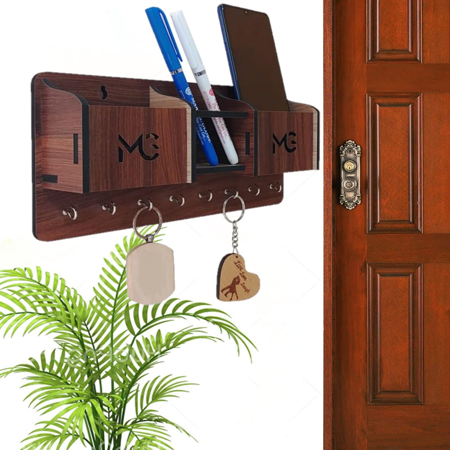 RiseOm Mobile Stand and Key Holder, Multi-Purpose - RiseOm Hardware