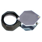 RiseOm Brass Jewelers Eye Loupe,10x Magnifier, Fold able Jewelry Magnifier for Gems, Jewelry, Coins, Stamps