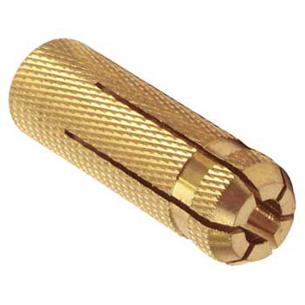 RiseOm Knurled Expansion Anchors made of Brass