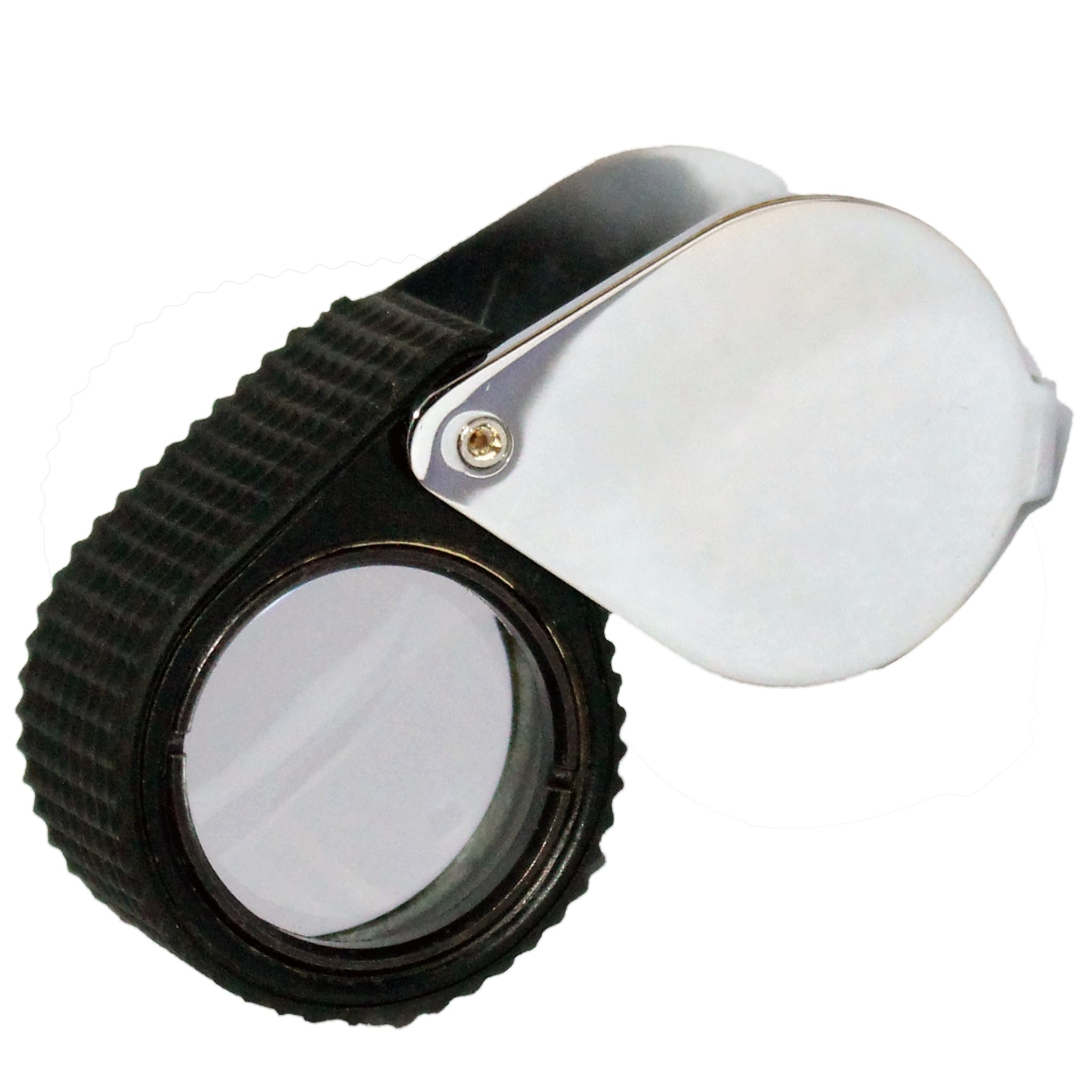 RiseOm Brass Jewelers Eye Loupe,Magnifier,Fold able Jewelry Magnifier for Gems,Jewelry,Coins,Stamps, etc