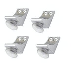RiseOm Brass Shelf Support L-Shaped Clips for Kitchen & Bookcase Shelf Cabinet Closet L Shelf Button