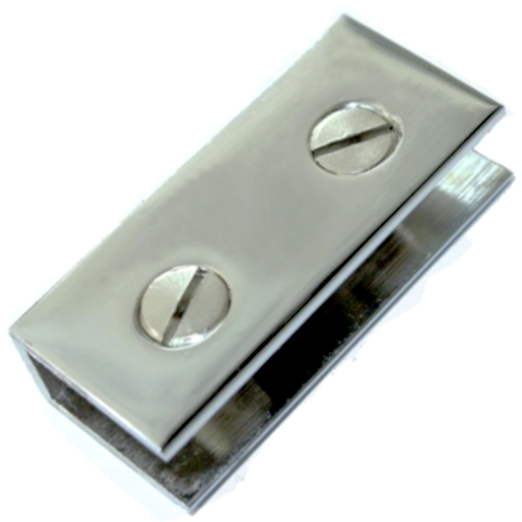 RiseOm U Bracket, Glass Mount Bracket of Brass Polished Chrome Finish
