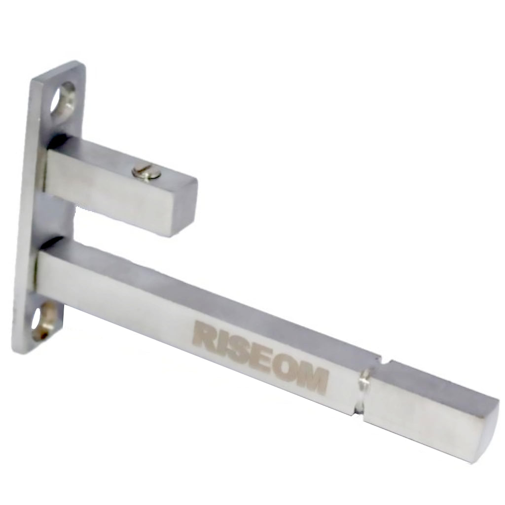 RiseOm Steel Heavy Fix Size F Bracket/Glass Shelf Support / 9.5 mm Rod Thickness
