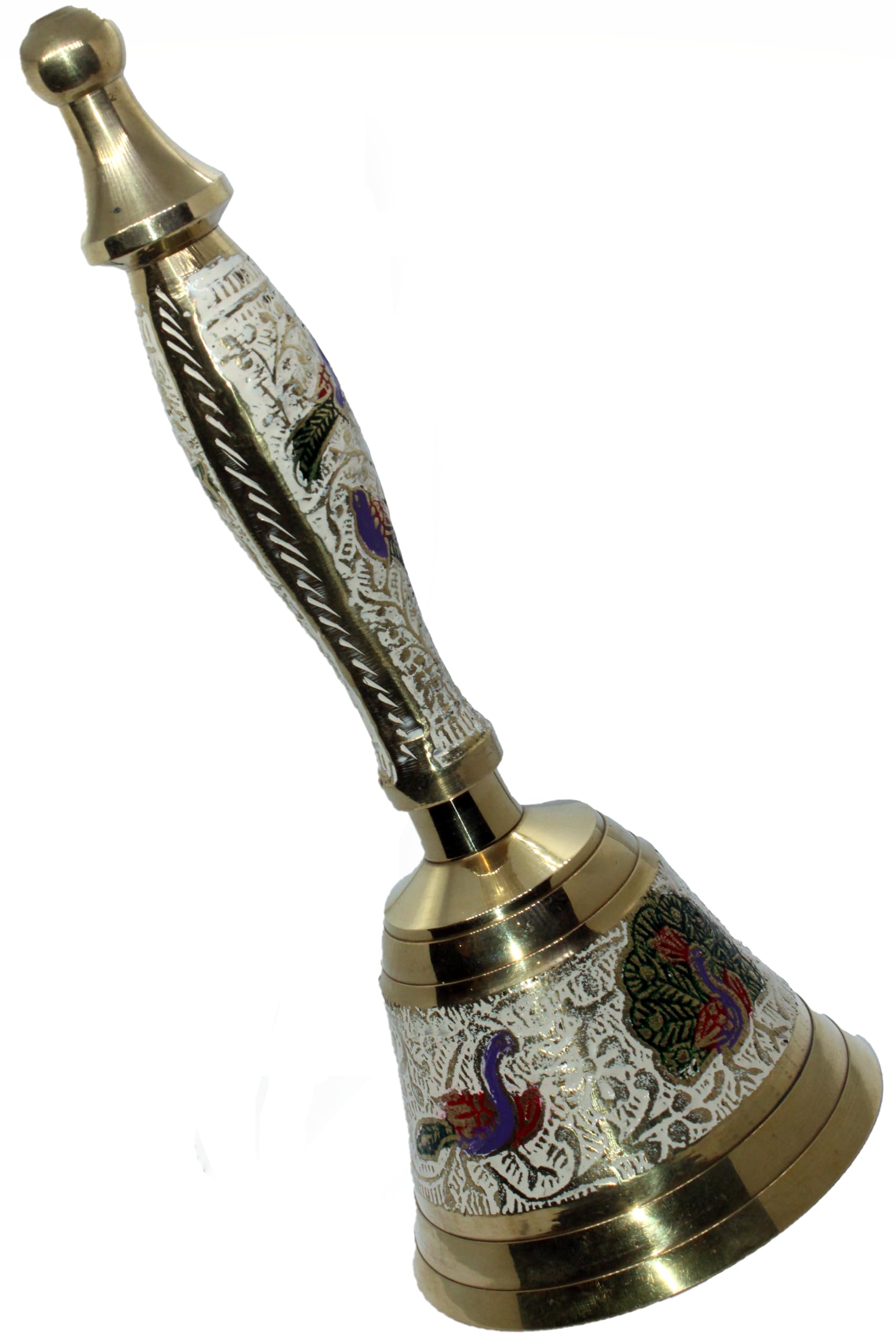 Brass Pooja Bell for Home, Prayer Bell, Pooja Mandir Bell, Pooja Hand Bell-home products-RiseOm Hardware-RISEOM
