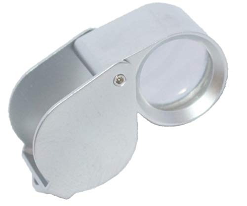 RiseOm Brass Jewelers Eye Loupe,Magnifier,Fold able Jewelry Magnifier for Gems,Jewelry,Coins,Stamps, etc