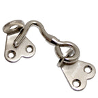 RISEOM Steel Gate Hook and Eye,Window Hook for Double Doors Gates/Windows (Flower Eye)