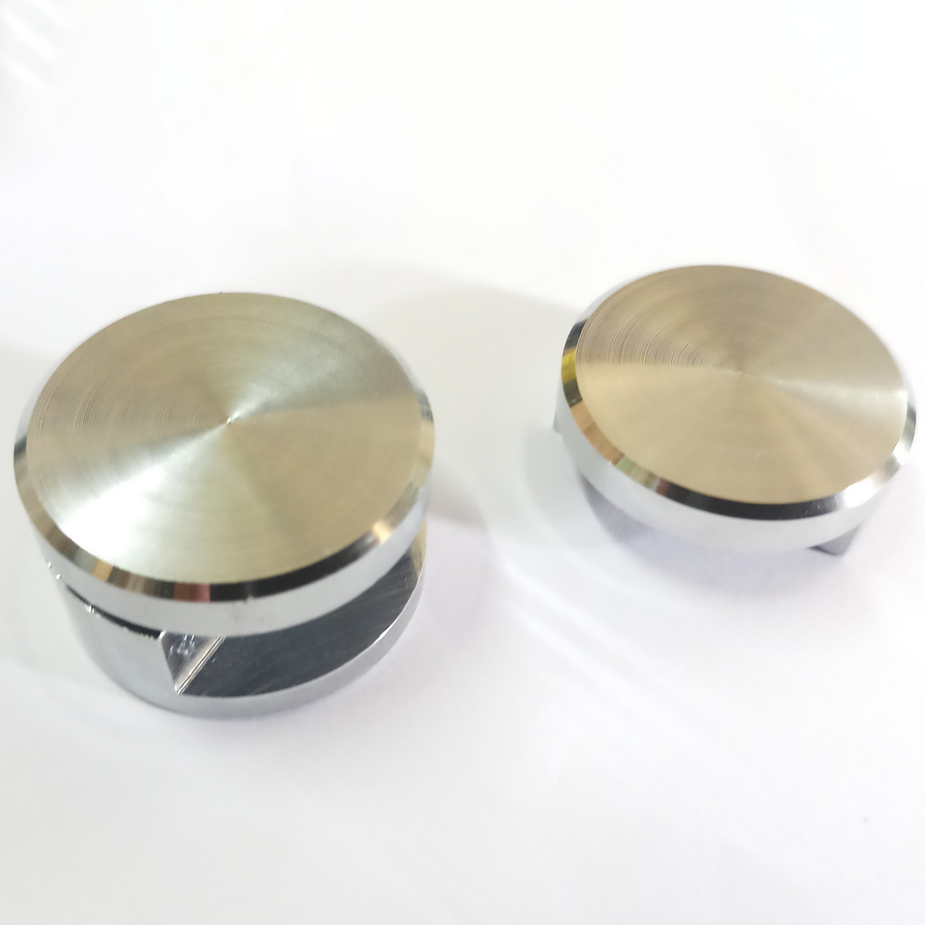 RiseOm Mirror Bracket/Glass Holder Bracket Made of Brass Pack of 4-Furniture-RiseOm Hardware-RISEOM