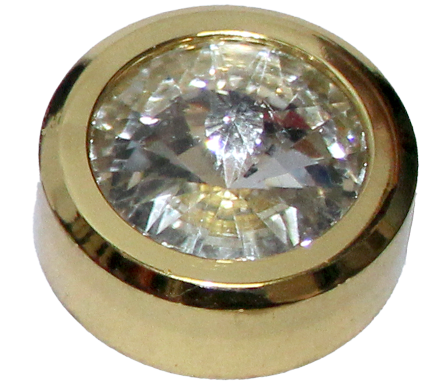 RiseOm Round Diamond Mirror Cap/Nails Decorative/Mirror Nail Decorative Cover Made Of Brass