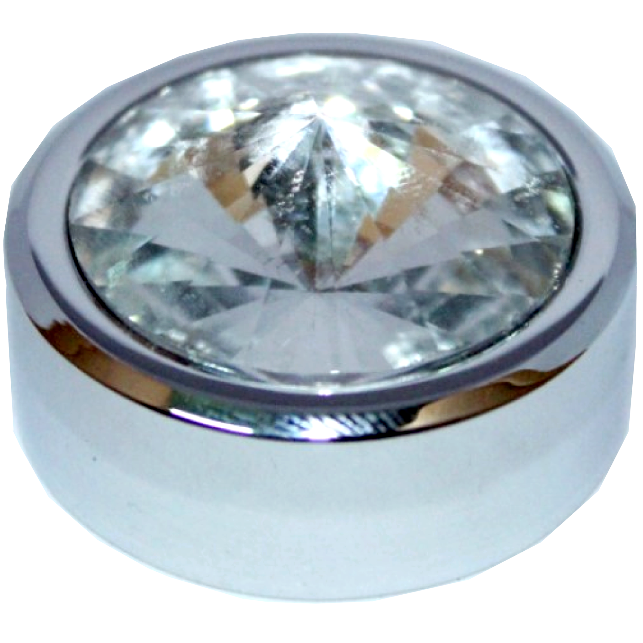 RiseOm 圆形钻石镜帽/指甲装饰/镜指甲装饰盖黄铜材质