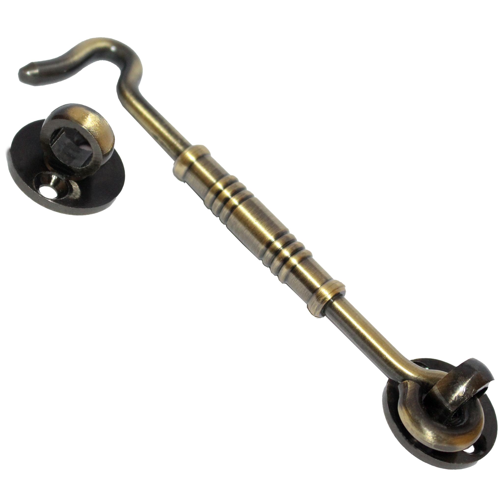 RiseOm Brass Gate Hook/Window Hook for Double Doors Gates/Windows