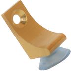 RiseOm Brass Shelf Support L-Shaped Clips for Kitchen & Bookcase Shelf Cabinet Closet L Shelf Button