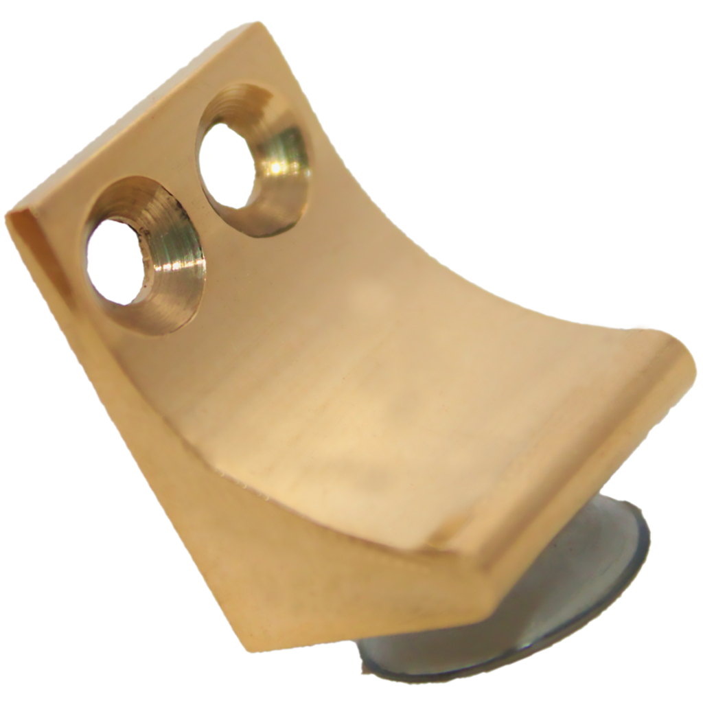 RiseOm L Button / Shelf Support L Shaped Clips for Kitchen & Bookcase Shelf Cabinet Closet L Shape made of Brass