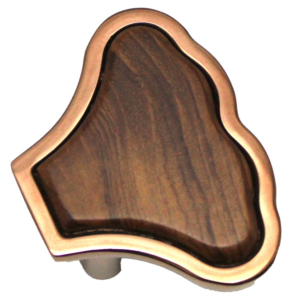 Riseom Premium Wood Inlay Cabinet Knobs & Pulls – Zinc Alloy Hardware in Matte Black, Rose Gold, and Antique Finishes – Multiple Geometric Shapes