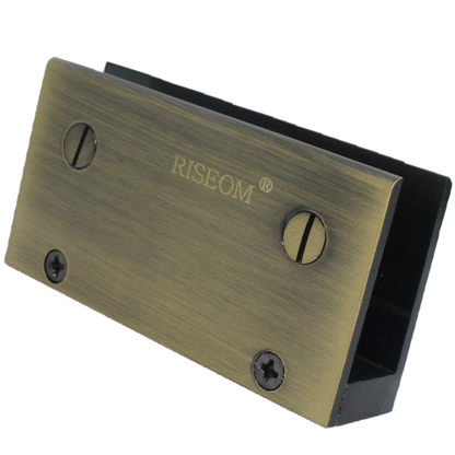 RiseOm Folding Bracket for Glass fitting made of Brass - RiseOm Hardware