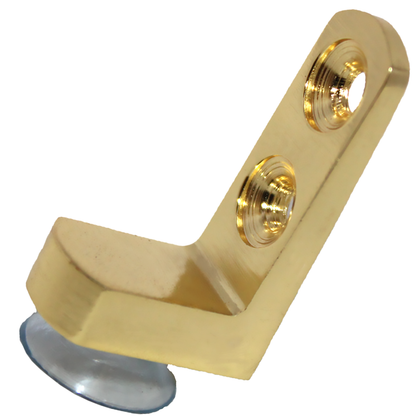 RiseOm L-Shaped Clips/Shelf Support for Kitchen & Bookcase Shelf Cabinet Closet Made of Brass