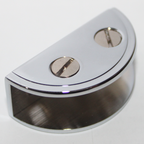 RiseOm Heavy D Bracket/D Clamp Bracket for Glass Made of Brass - RiseOm Hardware