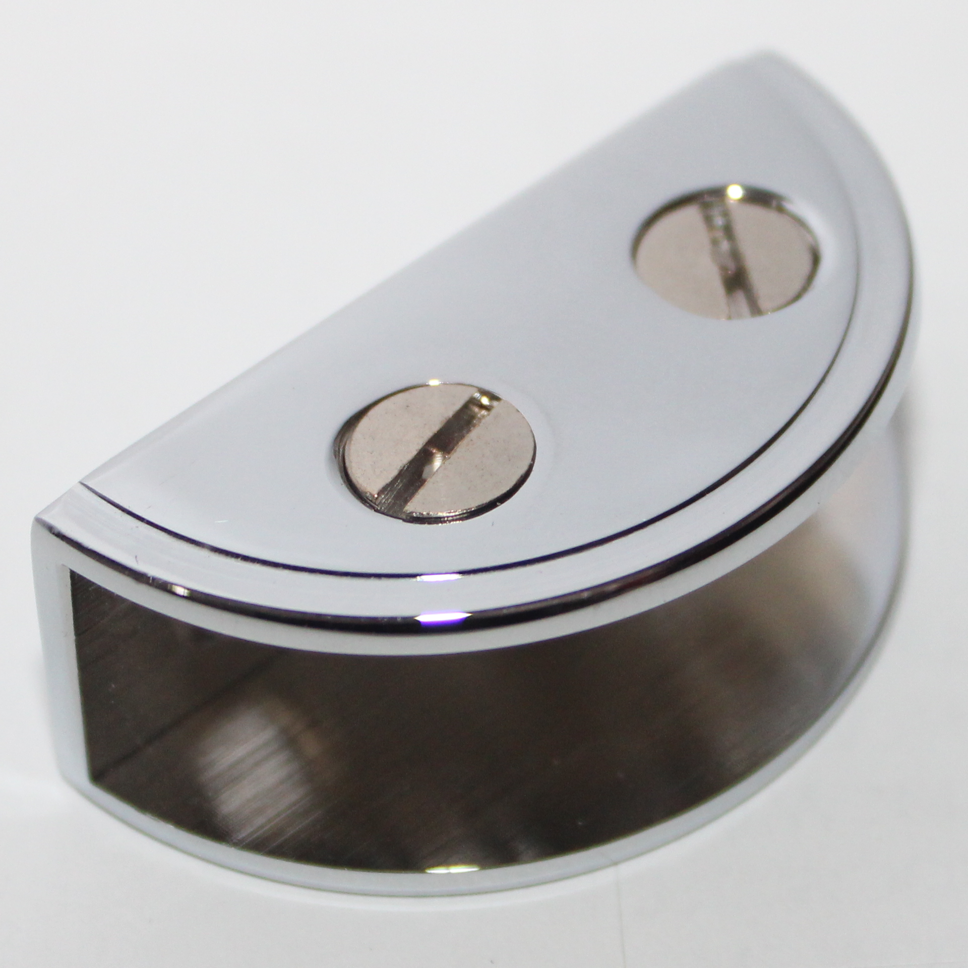 RiseOm Heavy D Bracket/D Clamp Bracket for Glass Made of Brass - RiseOm Hardware