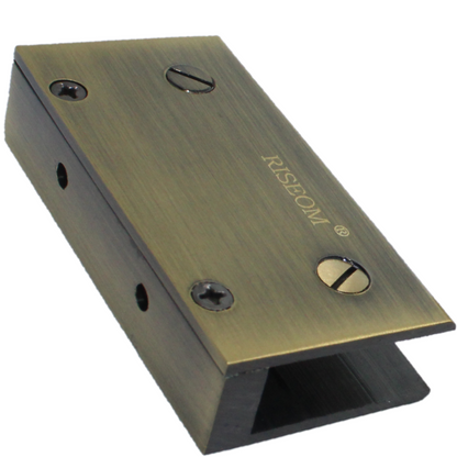 RiseOm Folding Bracket for Glass fitting made of Brass - RiseOm Hardware