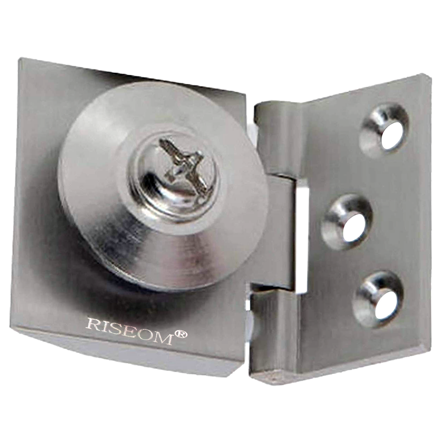 RiseOm Glass Hinges for Cabinet Glass Door, Glass Showcase made of Brass