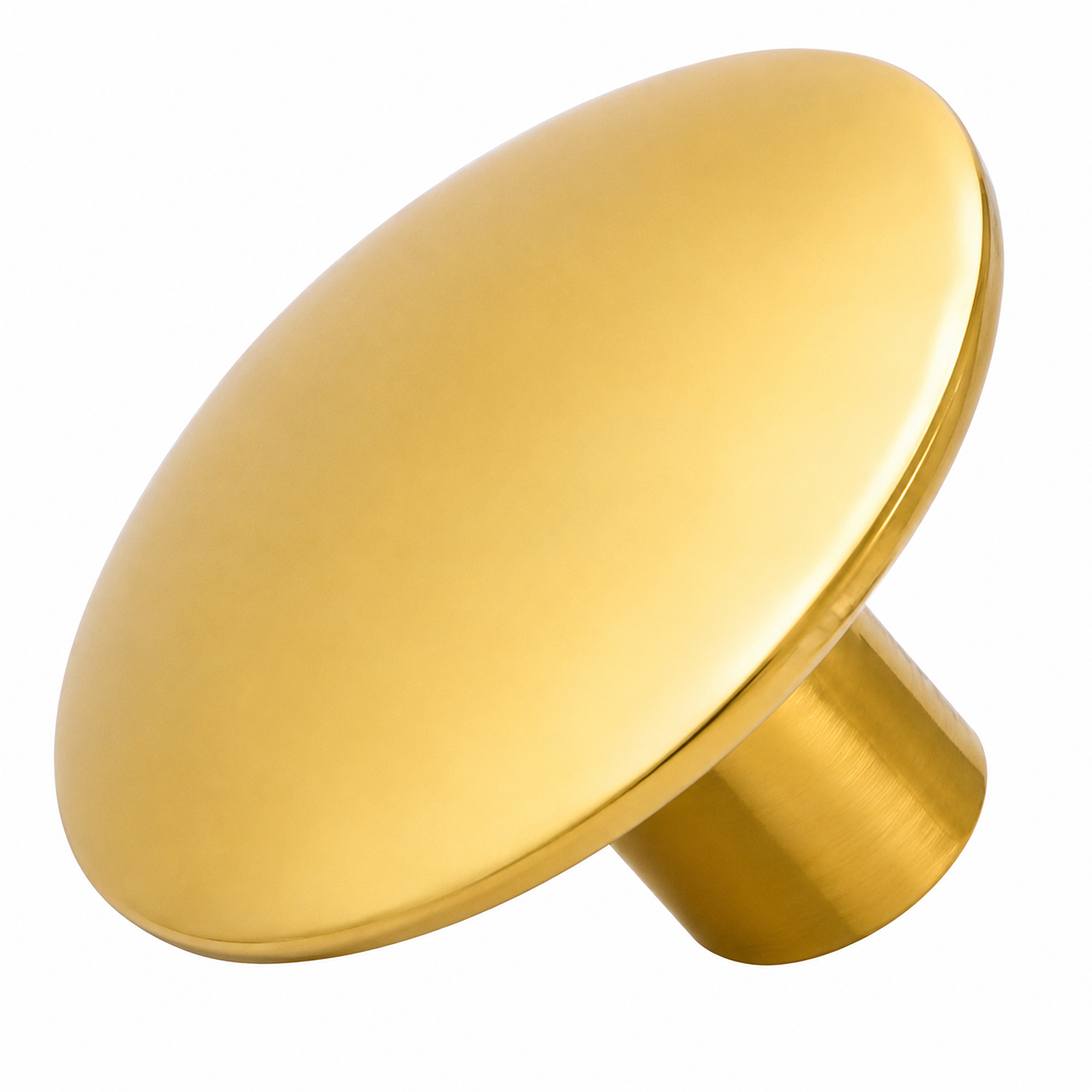 RISEOM Knob for Cabinet Drawers,Wardrobe,Kitchen Door Pull knob Made of Brass (40 mm Dia)