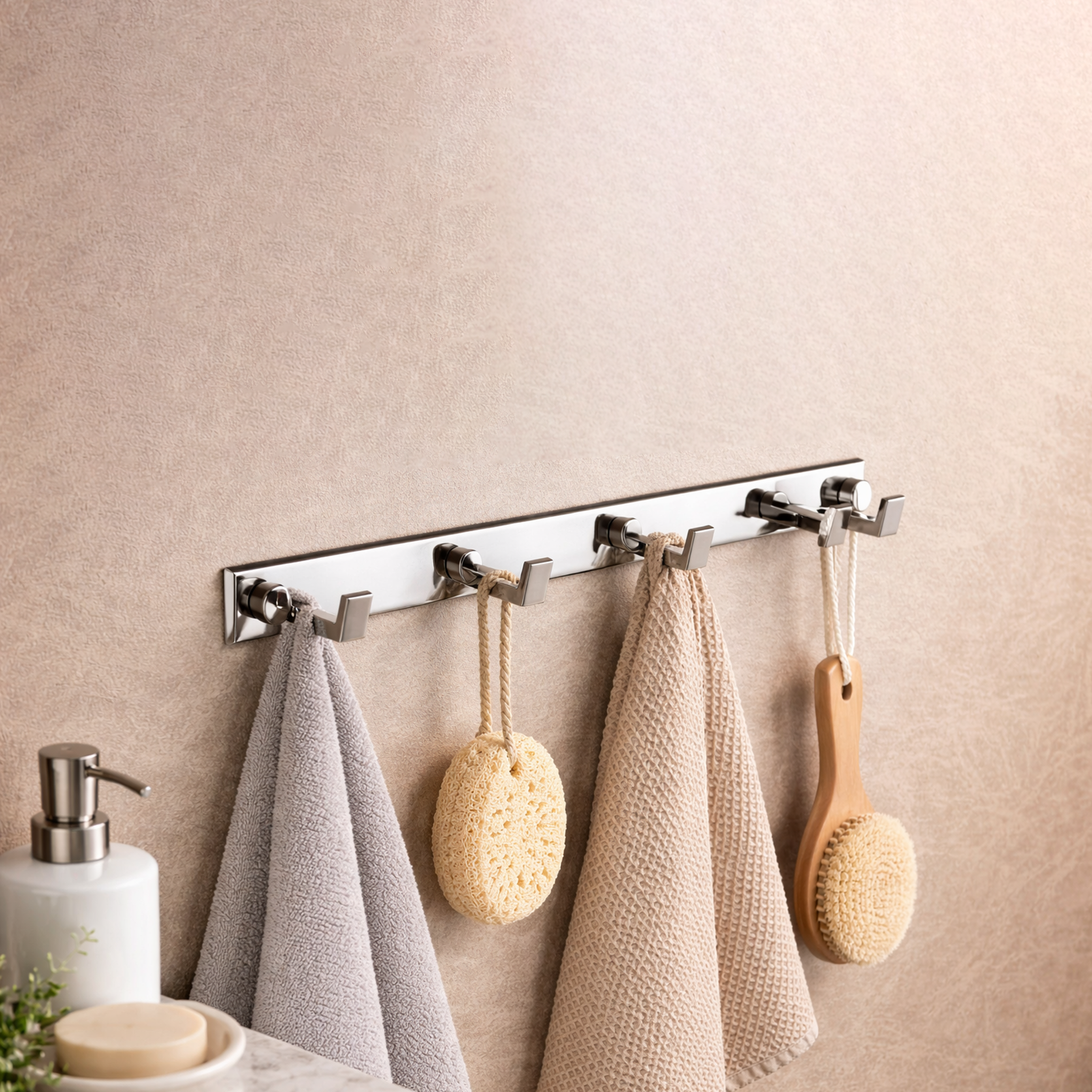 RiseOm Wall Mounted Hanger for Clothes, Towel Hooks Made of Brass