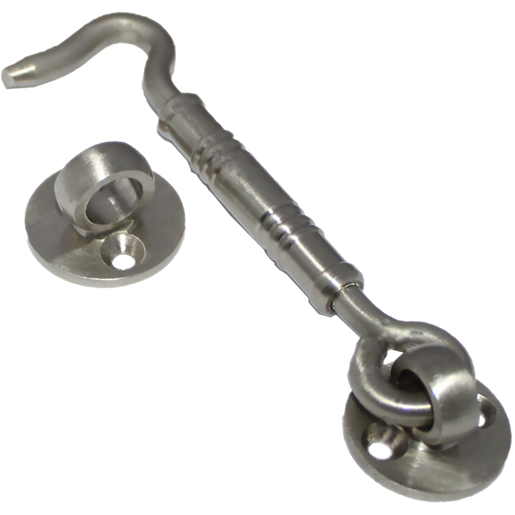 RiseOm Brass Gate Hook/Window Hook for Double Doors Gates/Windows