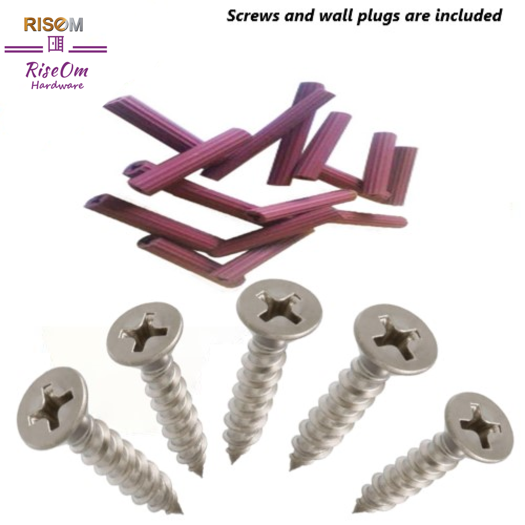 RiseOm 10mm Half Round Mirror Holder Bracket Silver Pack of 15